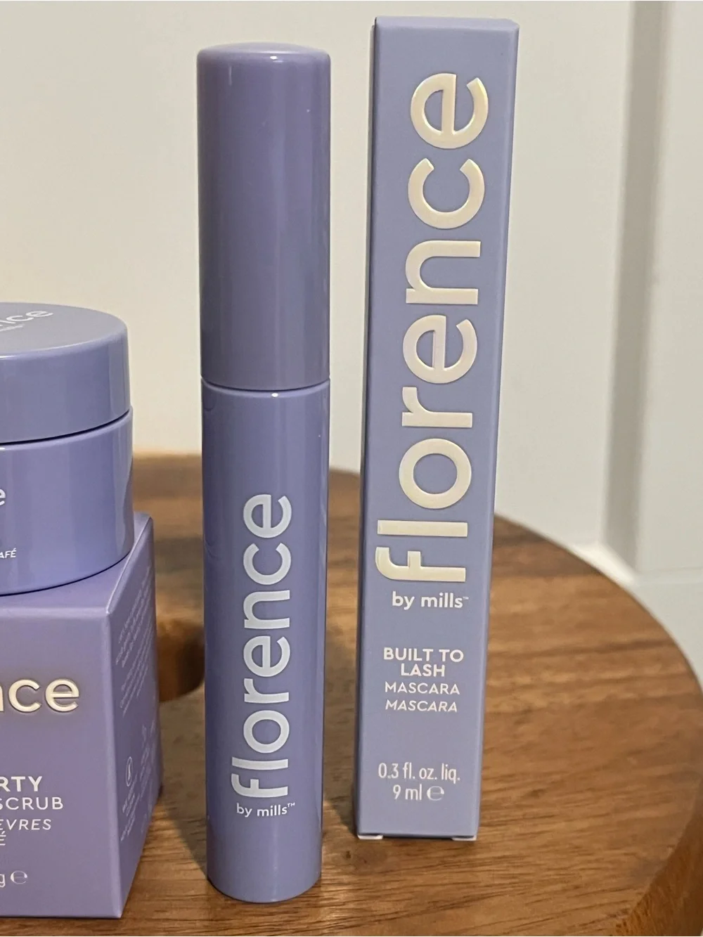 Florence by Mills Built to Lash Black Mascara & Pout Party Coffee Lip Scrub